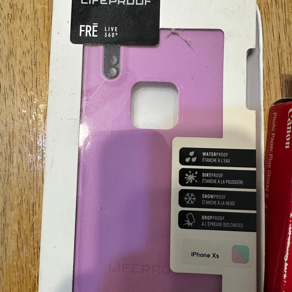LifeProof FRE Series Lavender Case for iPhone XS - $5 with another item